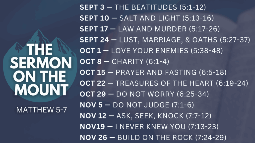 The Beatitudes (Matthew 5:1-12)
